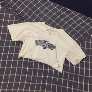 Vintage Car Show Graphic Cropped Tee from 1984!